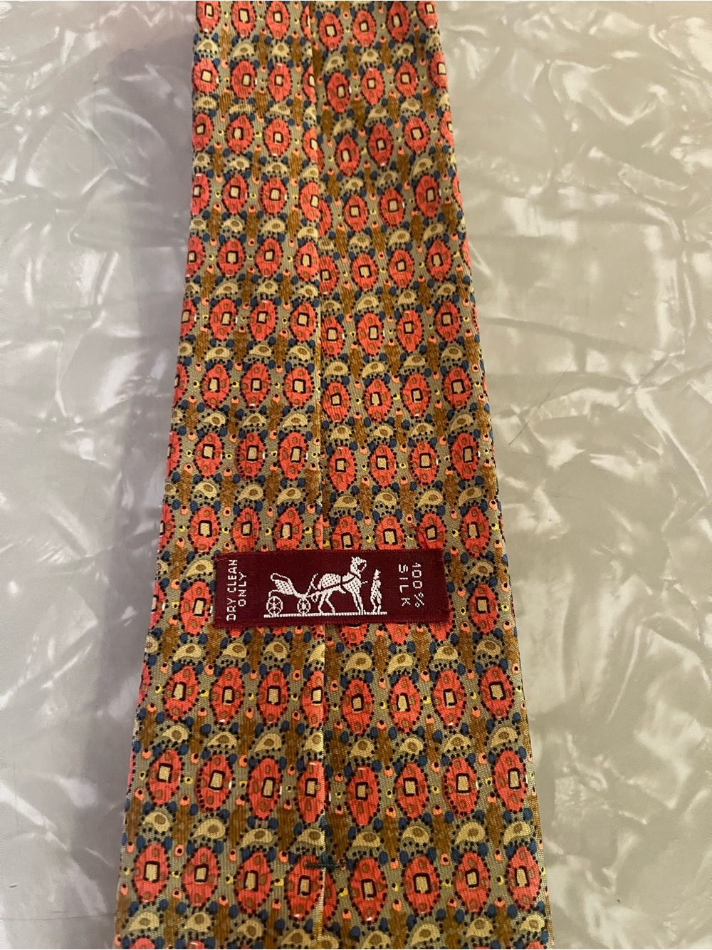 Men’s Hermes Vintage Silk Tie - Picture 4 of 7